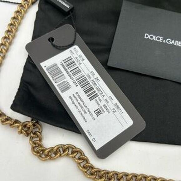 Women's Dolce & Gabanna pink leather top handle bejeweled bag made in Italy - Picture 3 of 16